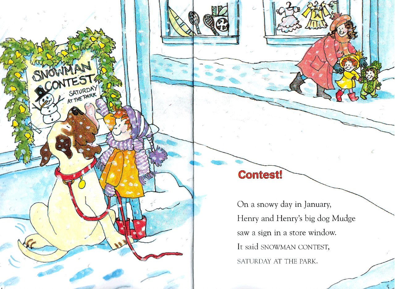 早教英语绘本19 Henry and Mudge and the Snowman Plan (October 2000).pdf,第4页预览