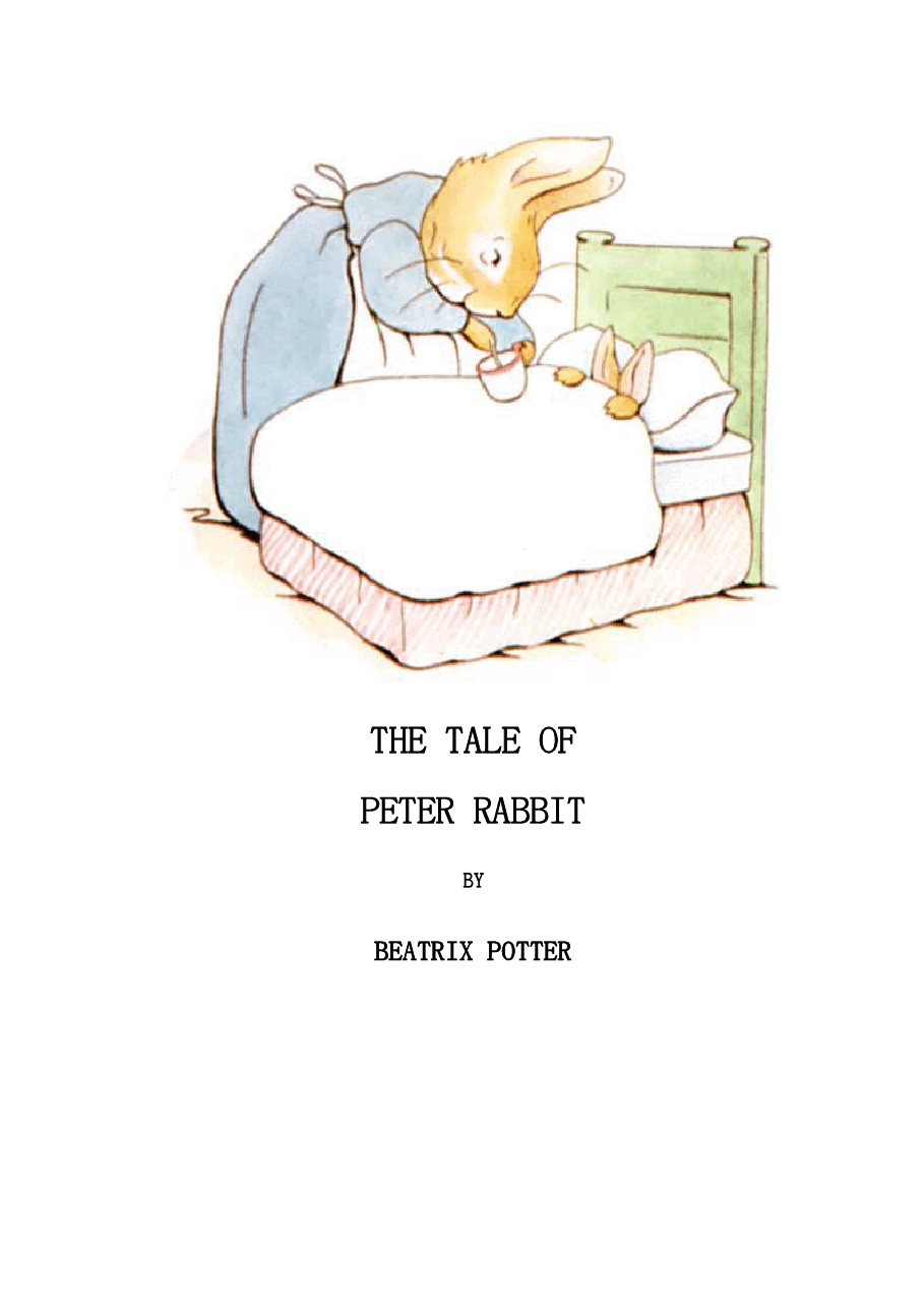 英语启蒙绘本阅读43 The Tale of Peter Rabbit.pdf,第1页预览