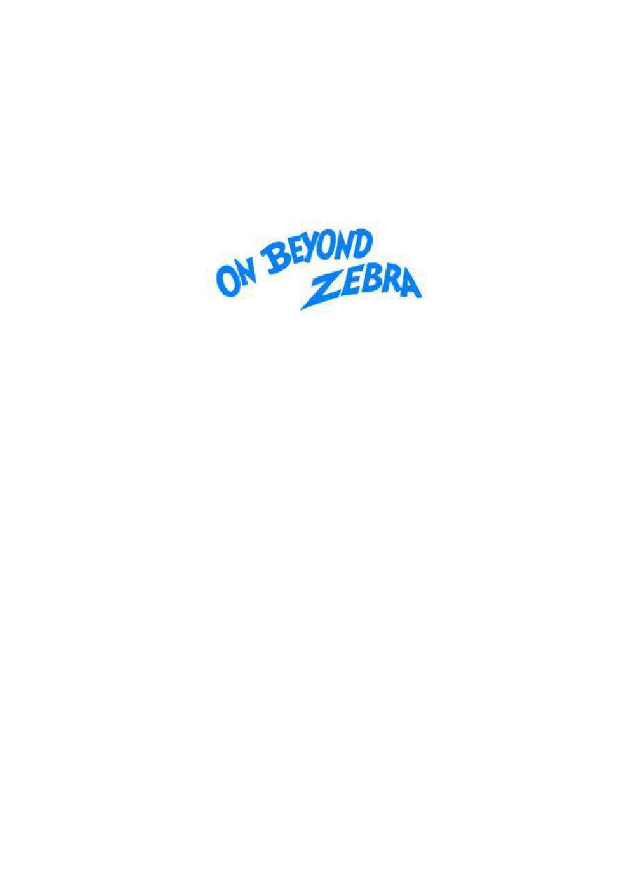 英语绘本On Beyond Zebra!.pdf，第2页预览