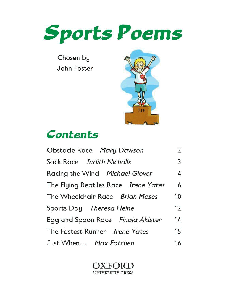 英语绘本牛津阅读Sports Poems.pdf,第2页预览