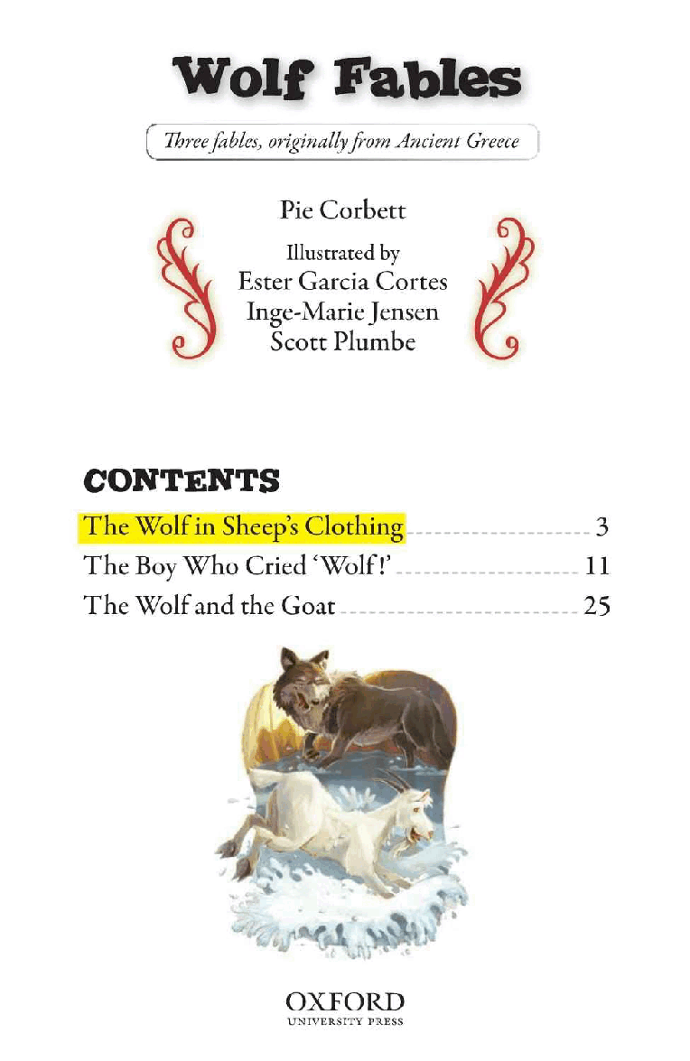 英语绘本牛津阅读Wolf Fables.pdf,第3页预览
