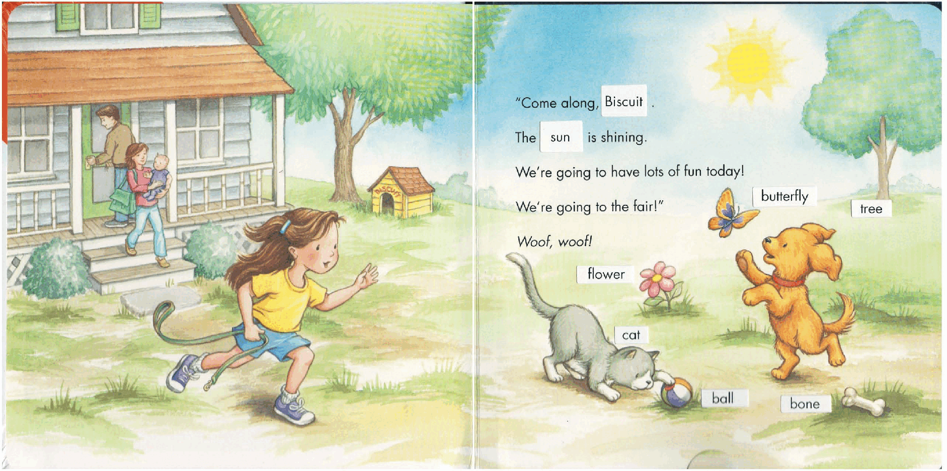 早教英语绘本Biscuit Goes to the Fair A Pull-the-Tab Word Book.pdf，第3页预览