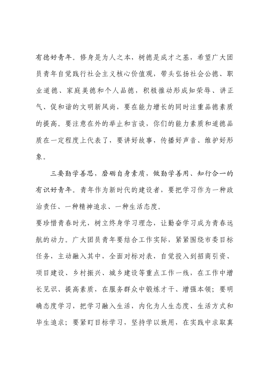 市委书记在共青团代表大会开幕式上的讲话.docx,第3页预览