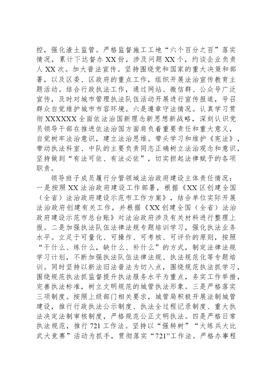 XX区城市管理局关于开展城市管理系统法治和行政执法的调研报告.docx，第2页预览