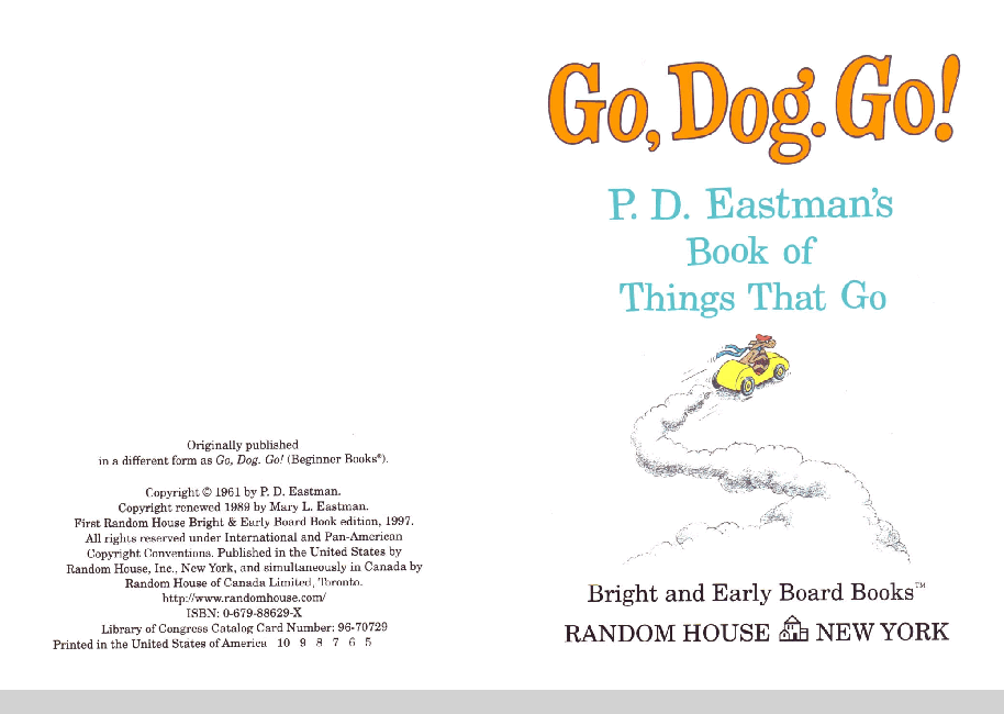 英语启蒙绘本阅读22 Go Dog Go.pdf,第2页预览