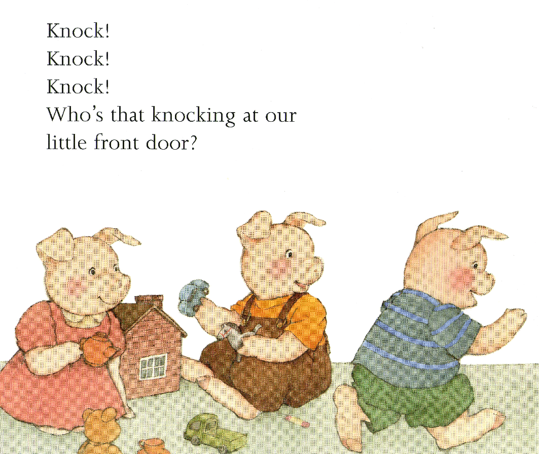英语绘本Go Away Mr Wolf【PDF高清扫描】.pdf,第4页预览