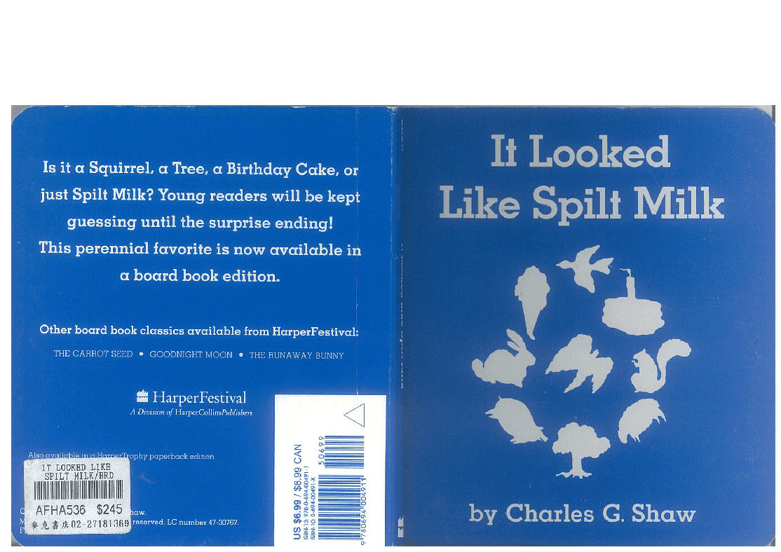 英文绘本创意教学It Looked Like Split Milk.pdf,第1页预览