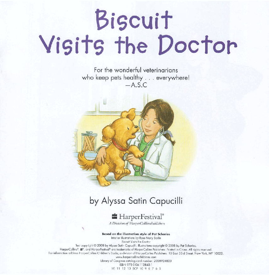 早教英语绘本Biscuit Visits the Doctor.pdf,第2页预览