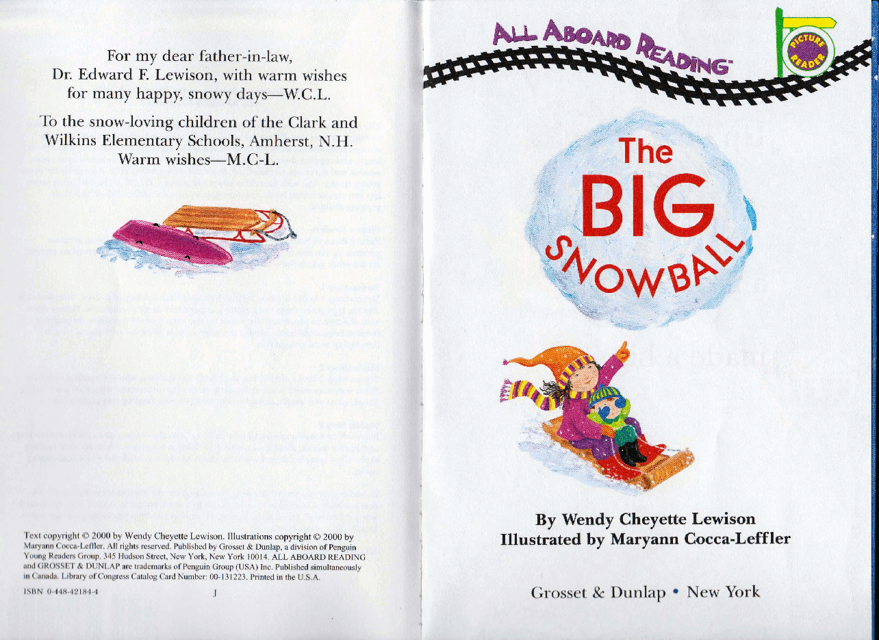 早教英语绘本The_Big_Snowball(高清晰打印版).pdf,第2页预览