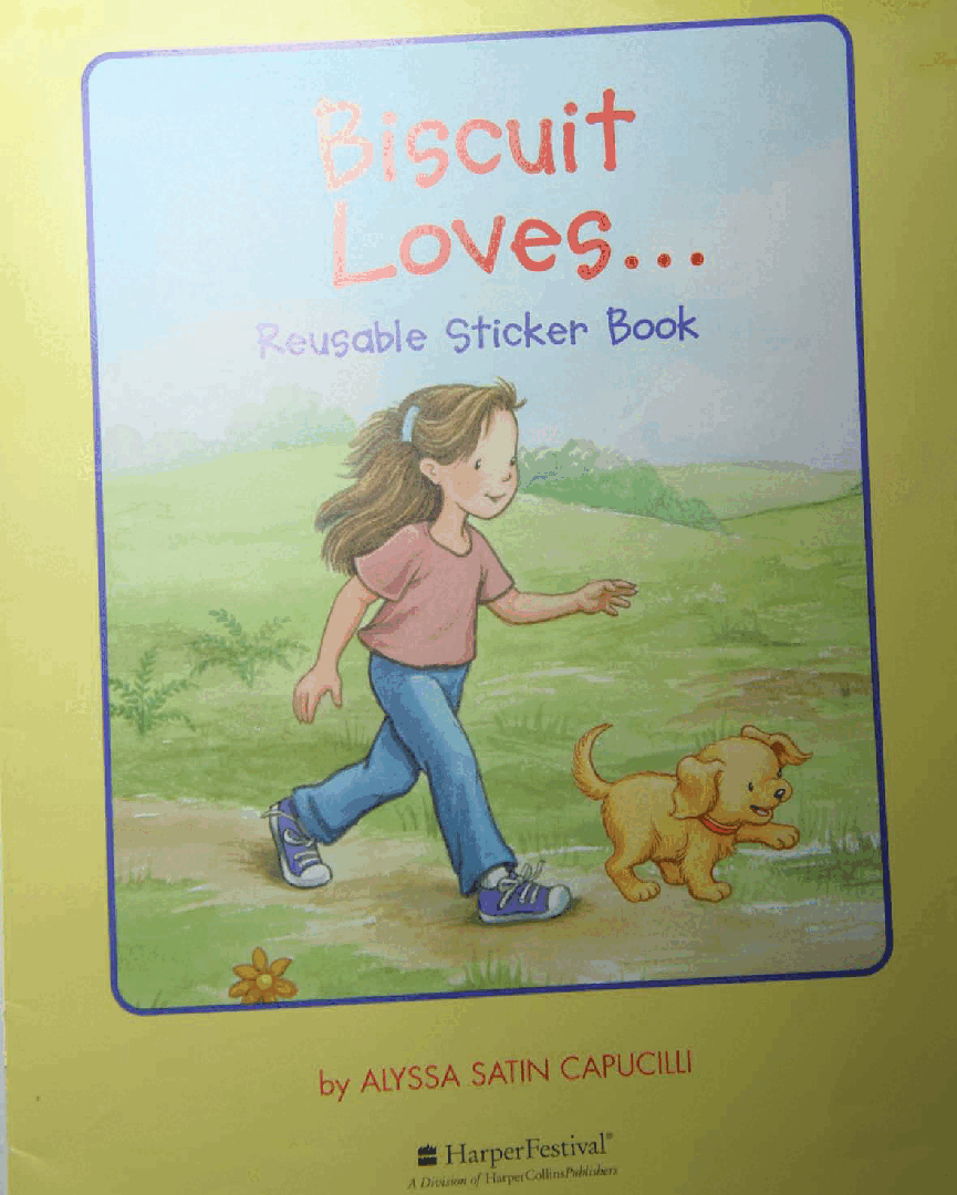 早教英语绘本Biscuit Loves...Reusable Sticker Book.pdf，第2页预览