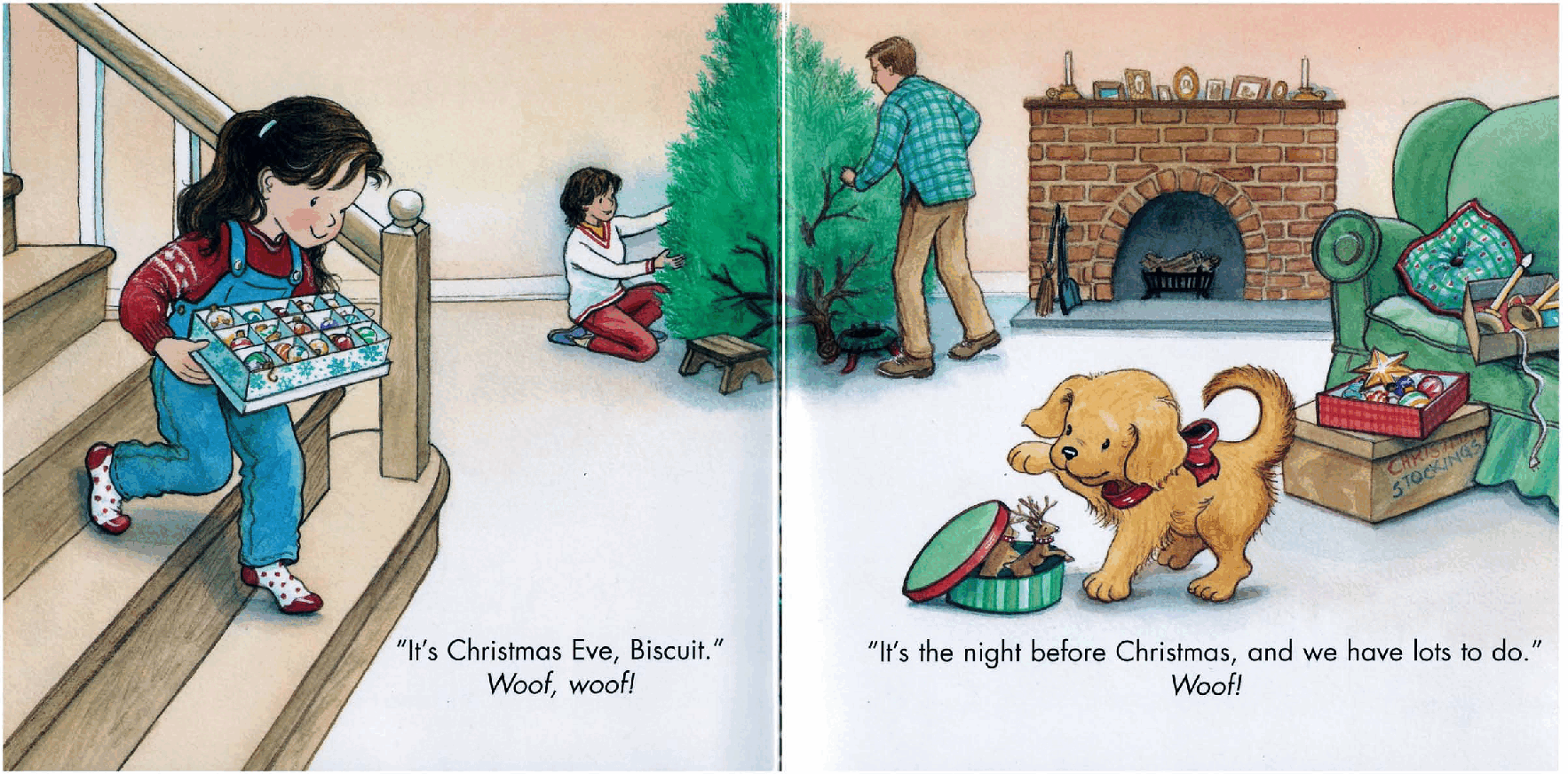 早教英语绘本Biscuit's Christmas Eve.pdf,第4页预览