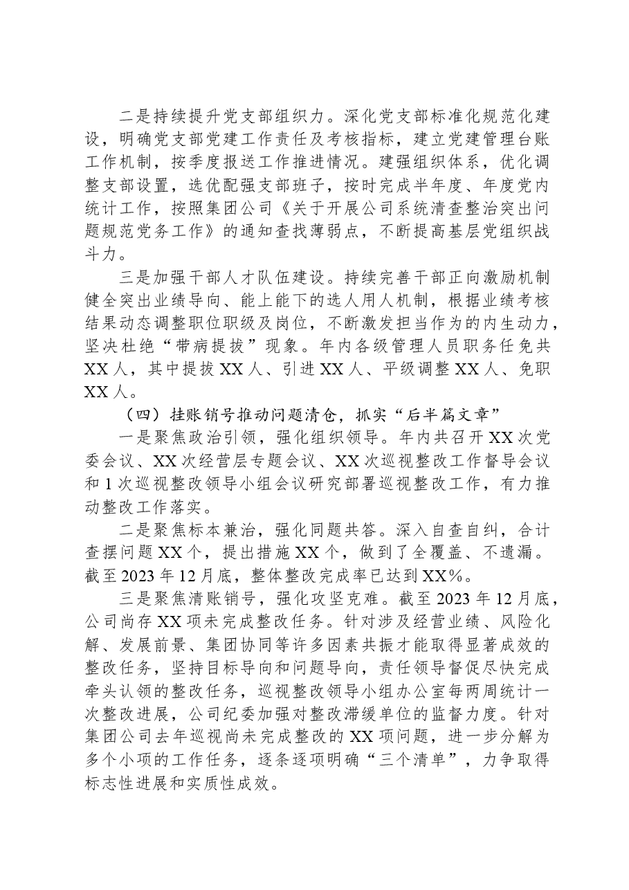 XX公司2023年度党建工作重点任务推进情况报告.docx，第3页预览