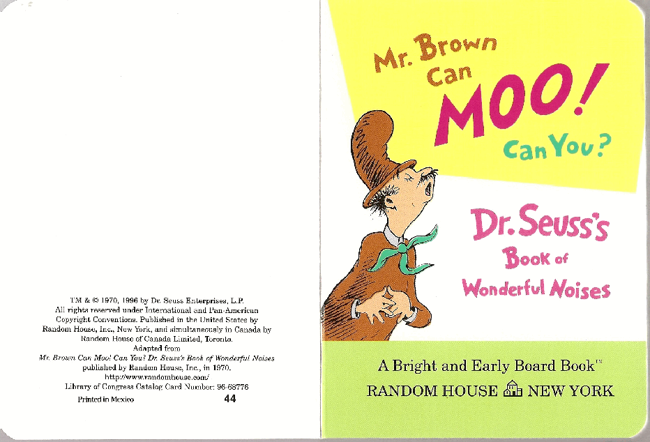 英语绘本25Mr. Brown Can Moo - Can You.pdf,第2页预览