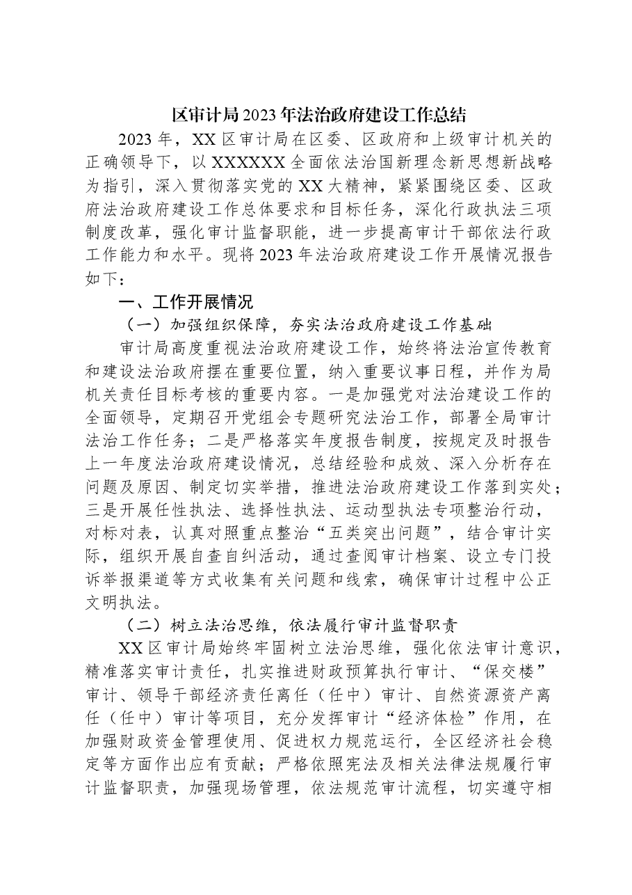 (5篇)审计局2023年度工作总结汇编.docx,第2页预览