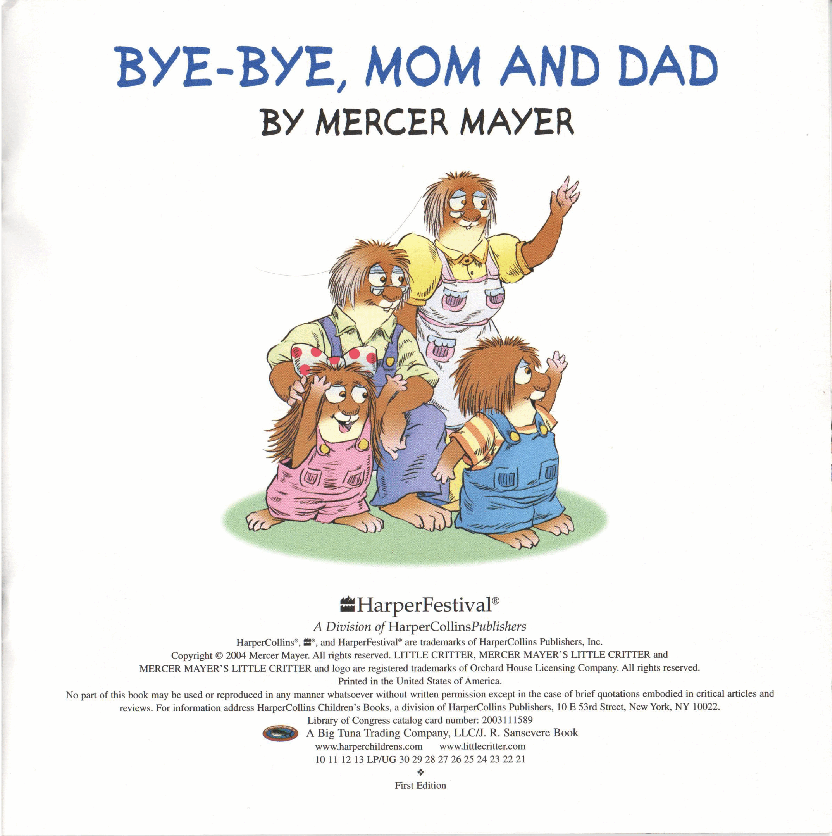 英语绘本小毛人Goodbye,Mom and Dad.pdf，第2页预览