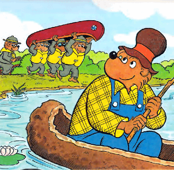 72本贝贝熊早教英文绘本之Berenstain_Bears_Shoot_the_Rapids.pdf,第4页预览