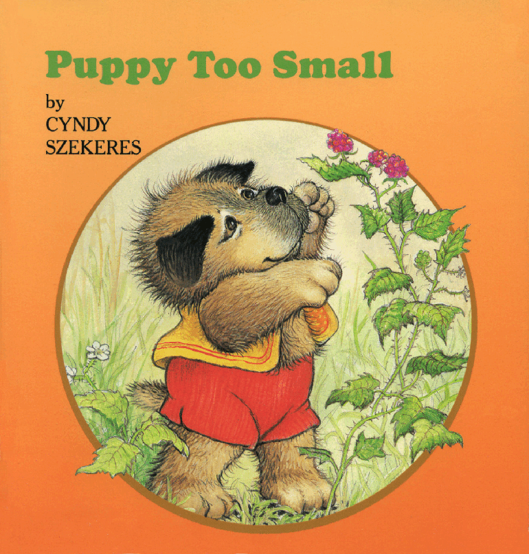 (8-10岁)国外早教机构推荐彩绘英文童书Puppy Too Small.pdf,第1页预览