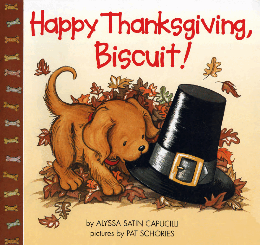 (8-10岁)国外早教机构推荐彩绘英文童书Happy Thanksgiving, Biscuit.pdf,第1页预览