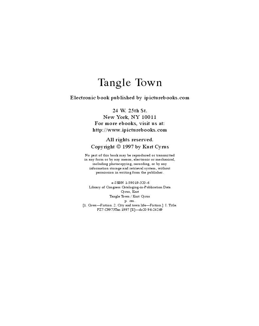 高清彩绘英文原版绘本Tangle Town.pdf,第4页预览