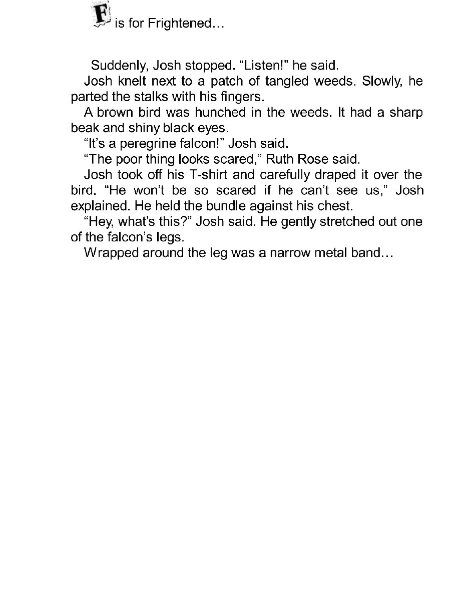 英语启蒙绘本A to Z Mysteries_ The Falcon's Feathers.pdf,第3页预览