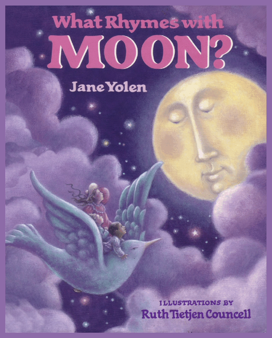 (6-7岁)国外早教机构推荐彩绘英文童书What Rhymes with Moon.pdf,第1页预览