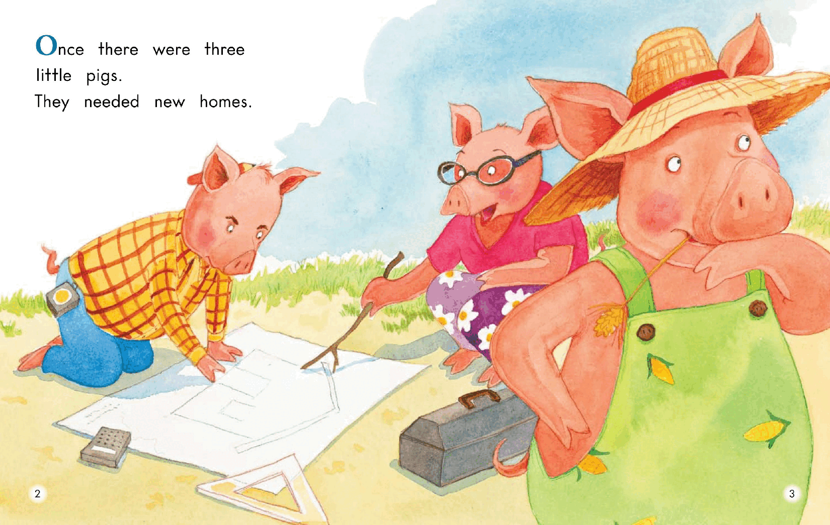 英国海尼曼G1级英语启蒙绘本61 The Three Little Pigs And The Big Bad Wolf.pdf,第4页预览