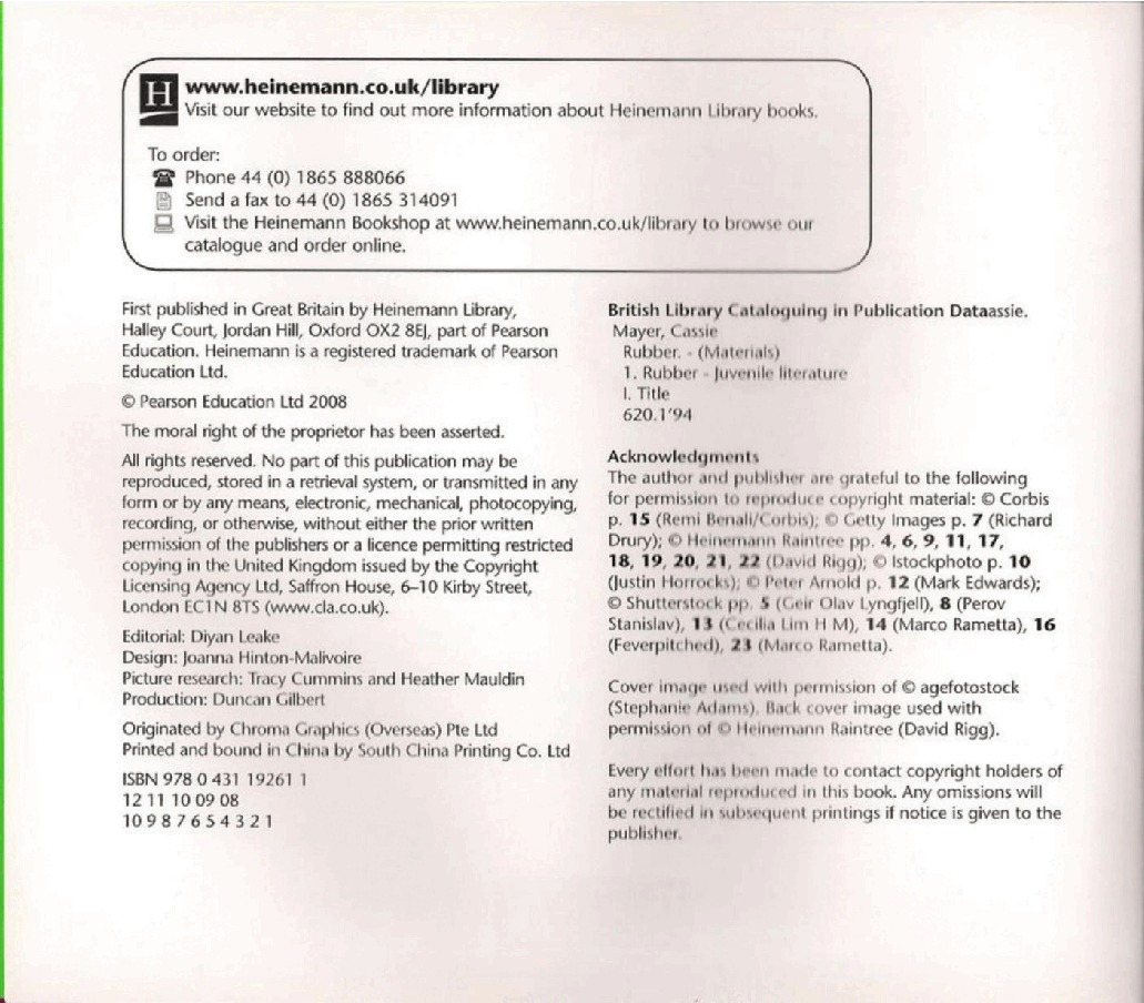 英国海尼曼ACORN科普类英语绘本Rubber.pdf,第3页预览