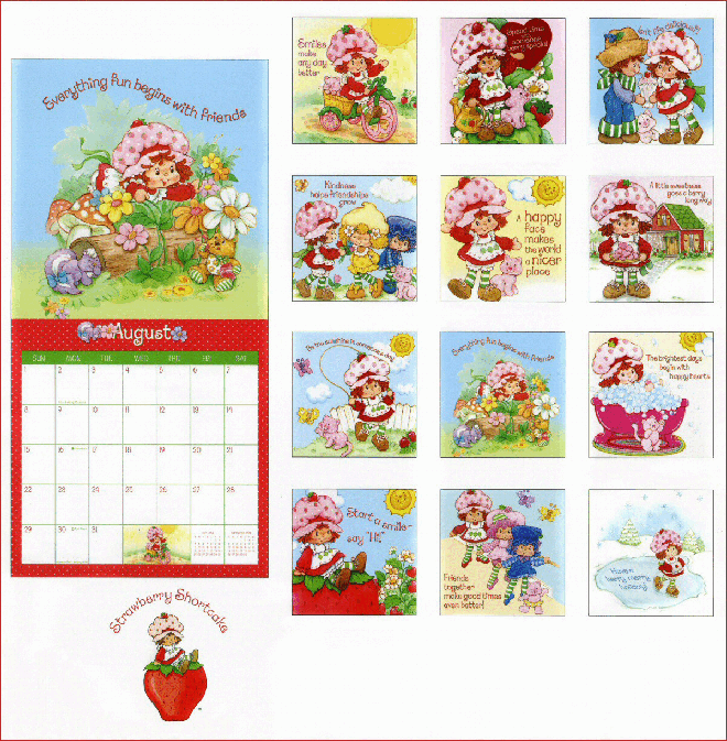 (0-3岁)国外早教机构推荐彩绘英文童书Strawberry Shortcake 2004 Calendar.pdf,第2页预览