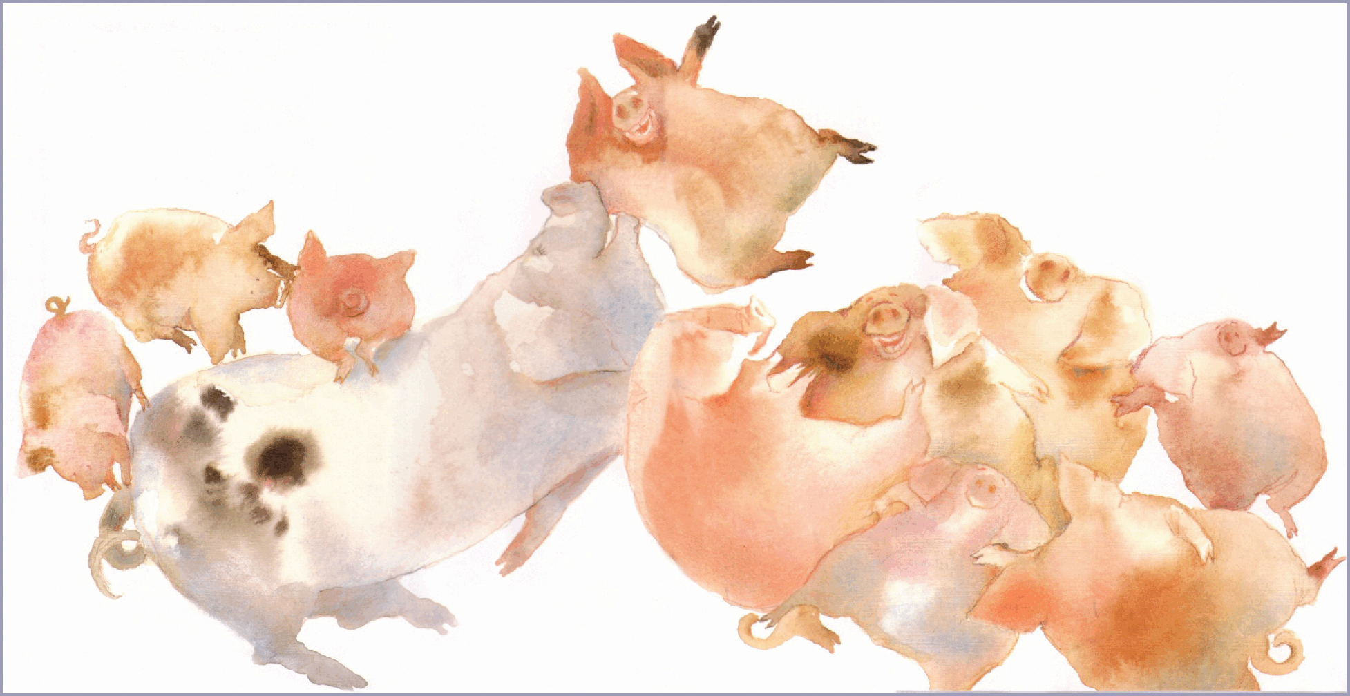 (4-5岁)国外早教机构推荐彩绘英文童书Pigs Pigs Pigs.pdf,第2页预览