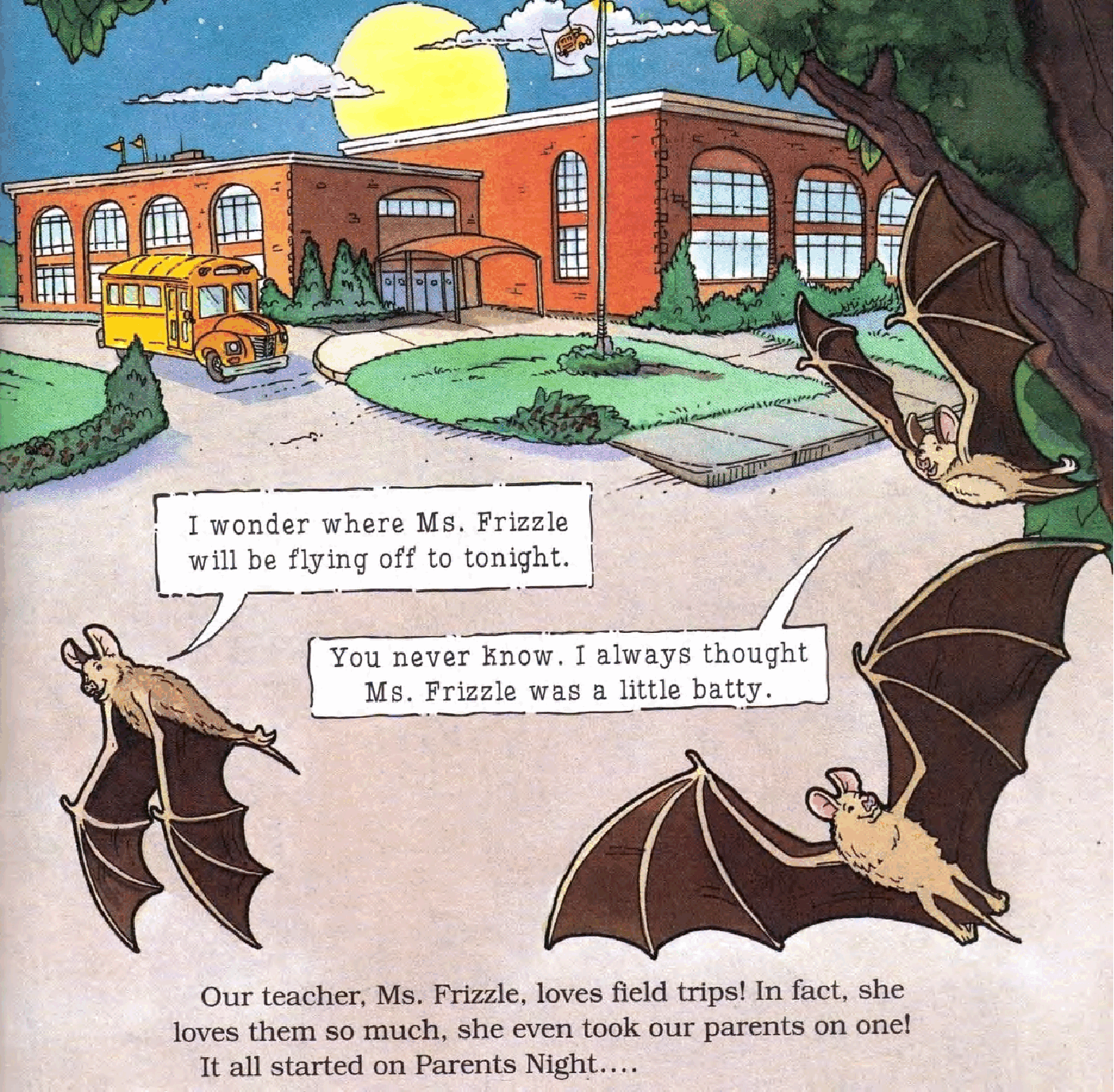 高清彩绘英文原版绘本The Magic School Bus - Goes Batty.pdf，第3页预览