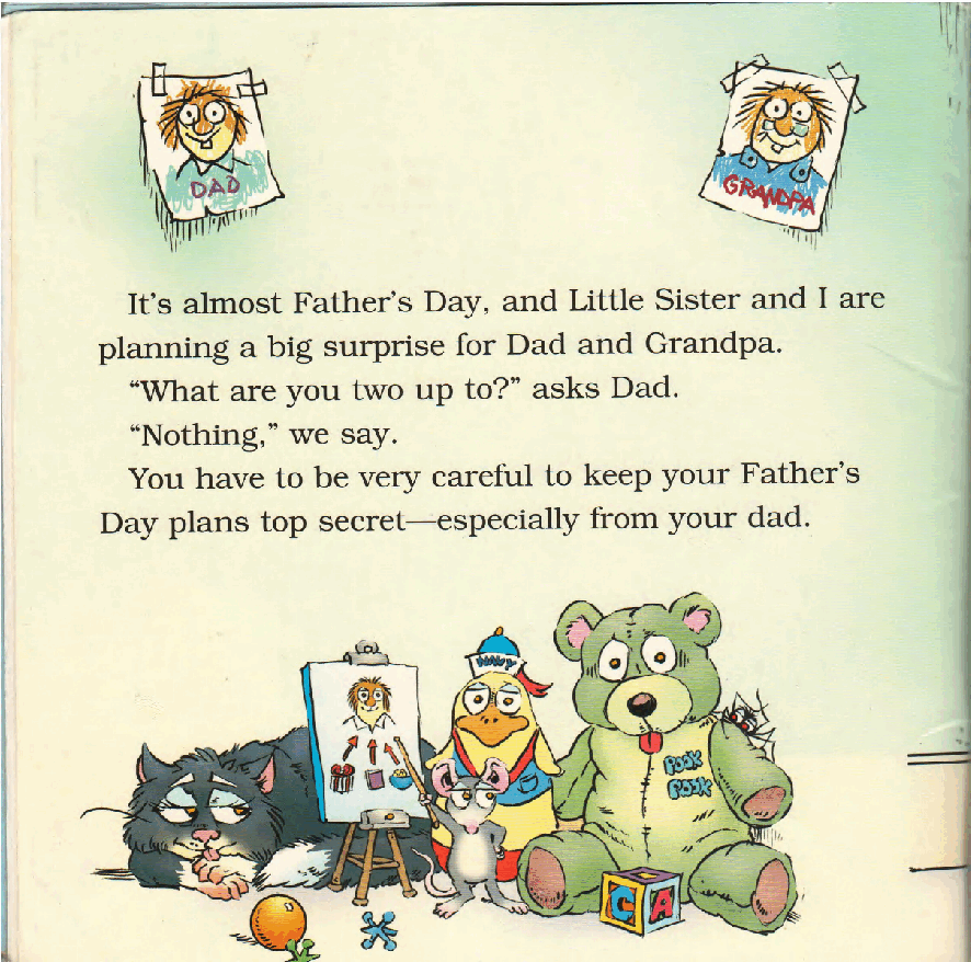 英语绘本小毛人happy father day.pdf,第2页预览