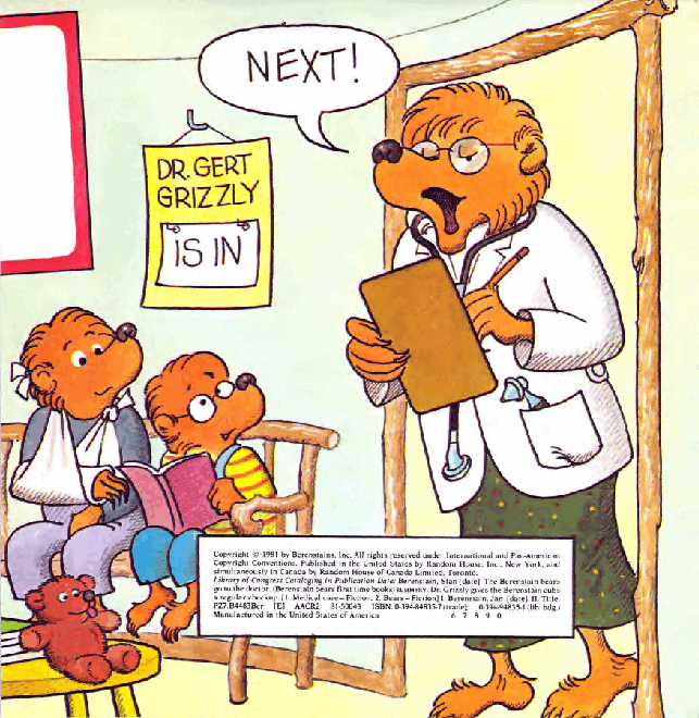 72本贝贝熊早教英文绘本之Berenstain_Bears_Go_To_the_Doctor.pdf,第4页预览