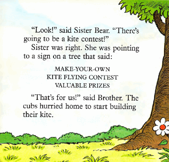 72本贝贝熊早教英文绘本之Berenstain_Bears_Go_Fly_a_Kite.pdf,第3页预览