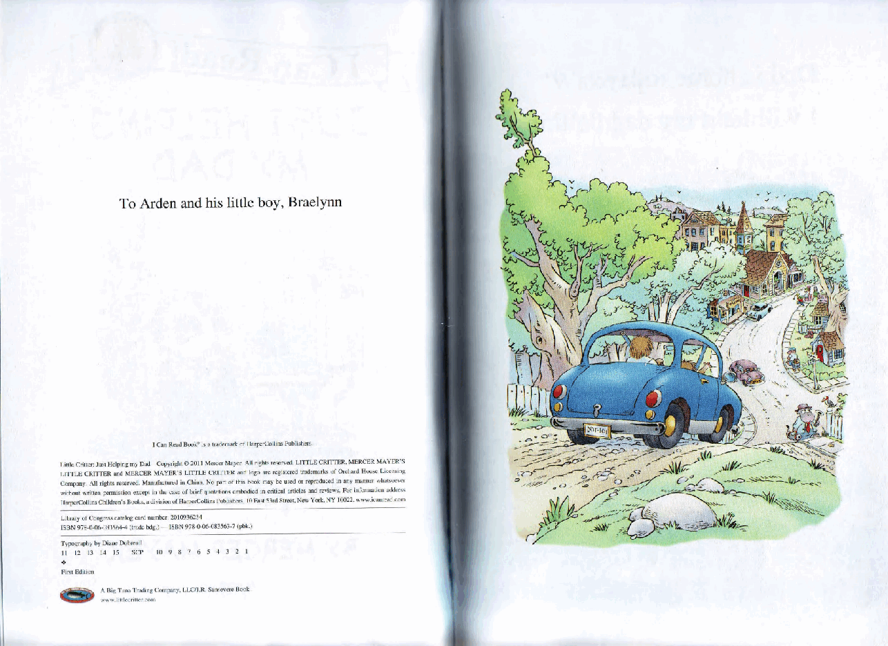 英语绘本小毛人Just Helping My Dad(I can read L0).pdf，第2页预览