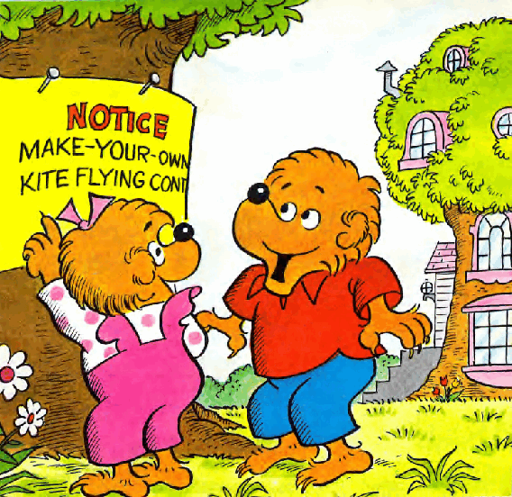 72本贝贝熊早教英文绘本之Berenstain_Bears_Go_Fly_a_Kite.pdf,第4页预览