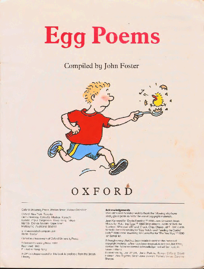 高清彩绘英文原版绘本Egg Poems.pdf,第2页预览