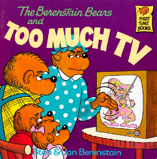 72本贝贝熊早教英文绘本之Berenstain_Bears_and_Too_Much_TV.pdf,第1页预览