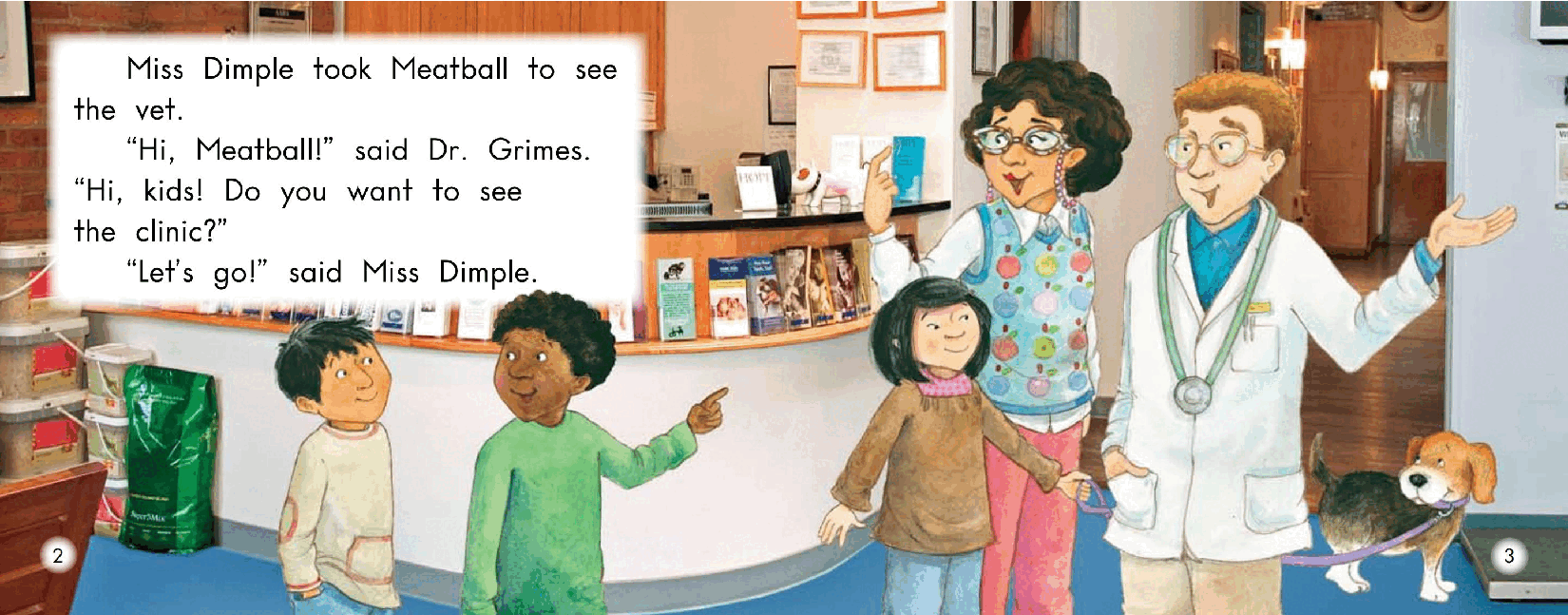 英国海尼曼G2级英语启蒙绘本67 The Fun Club Goes To The Vet Clinic.pdf，第4页预览