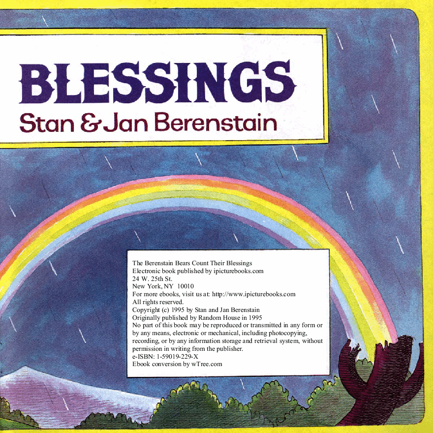 72本贝贝熊早教英文绘本之Berenstain_Bears_Count_Their_Blessings.pdf,第4页预览