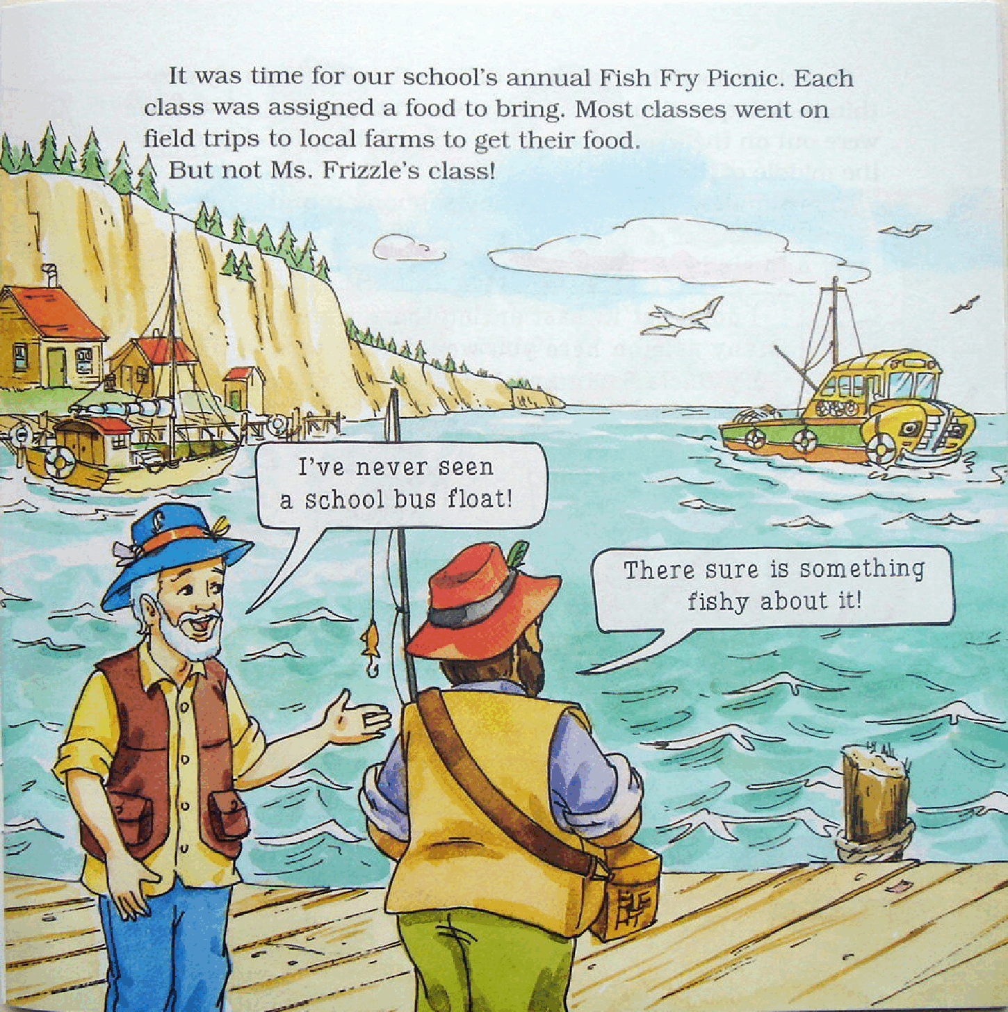 高清彩绘英文原版绘本The Magic School Bus - Goes Upstream.pdf,第3页预览