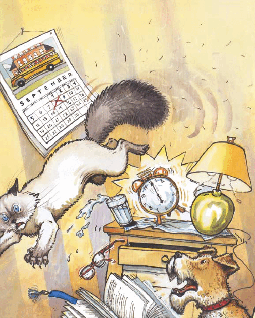 高清彩绘英文原版绘本First Day Jitters.pdf,第4页预览