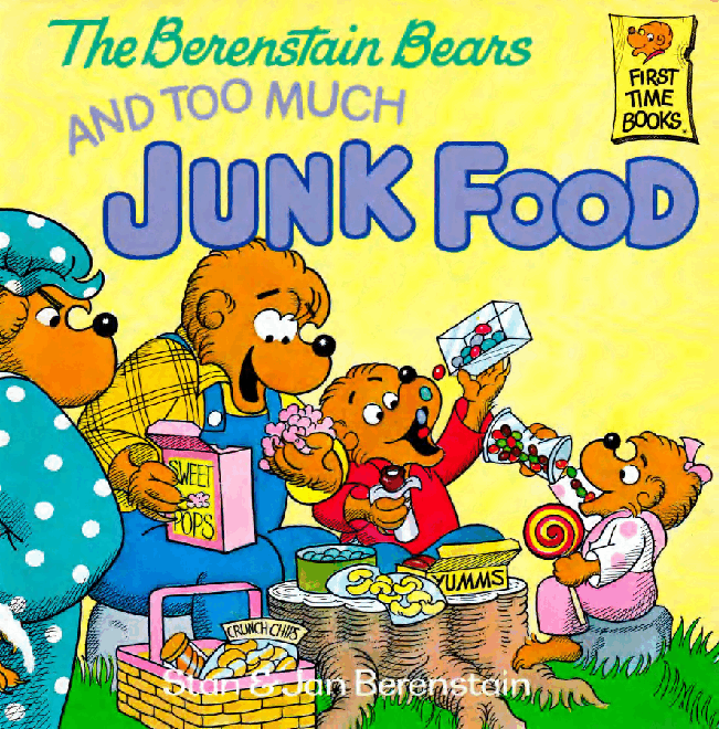 72本贝贝熊早教英文绘本之Berenstain_Bears_and_Too_Much_Junk_Food.pdf,第1页预览