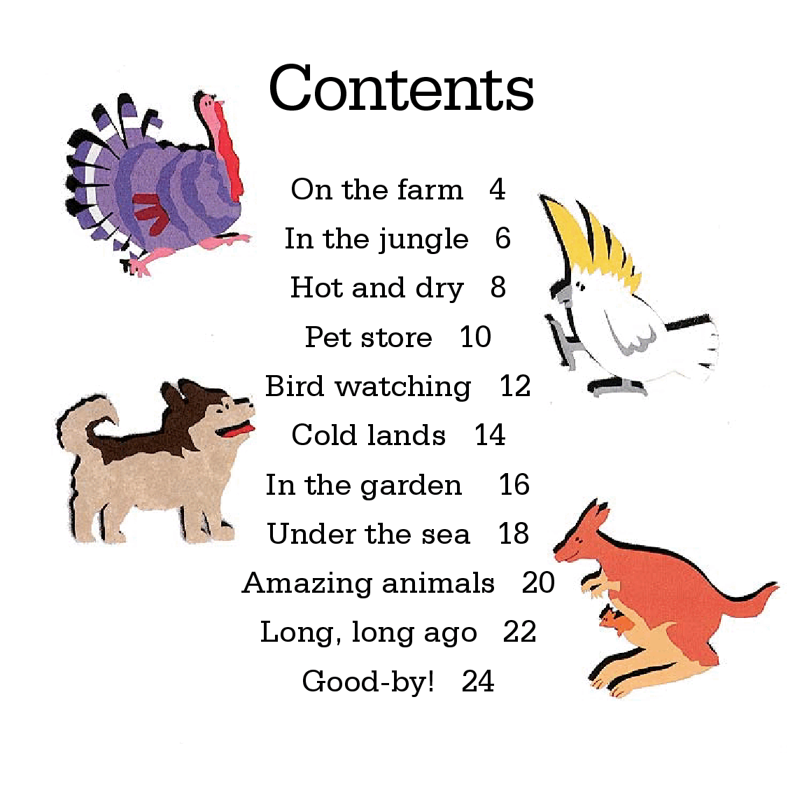 高清彩绘英文原版绘本My Animal Friends.pdf，第4页预览