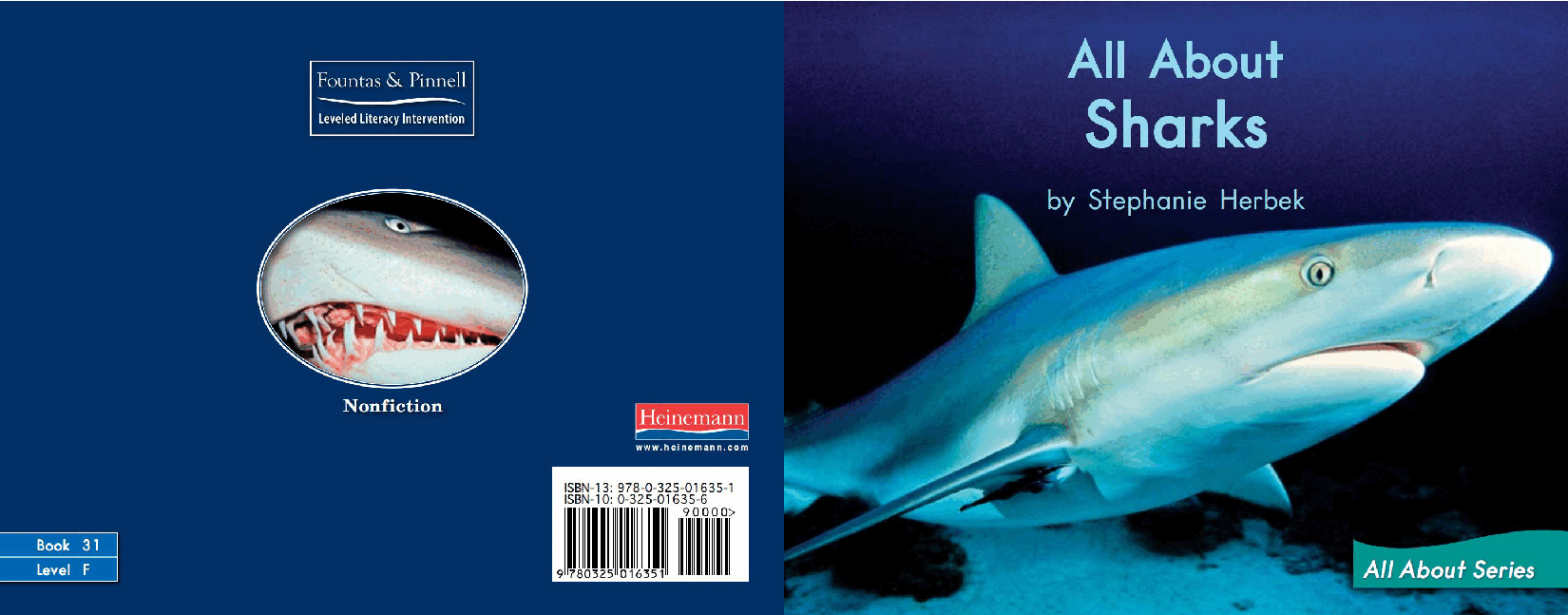 英国海尼曼G2级英语启蒙绘本31 All About Sharks.pdf,第1页预览