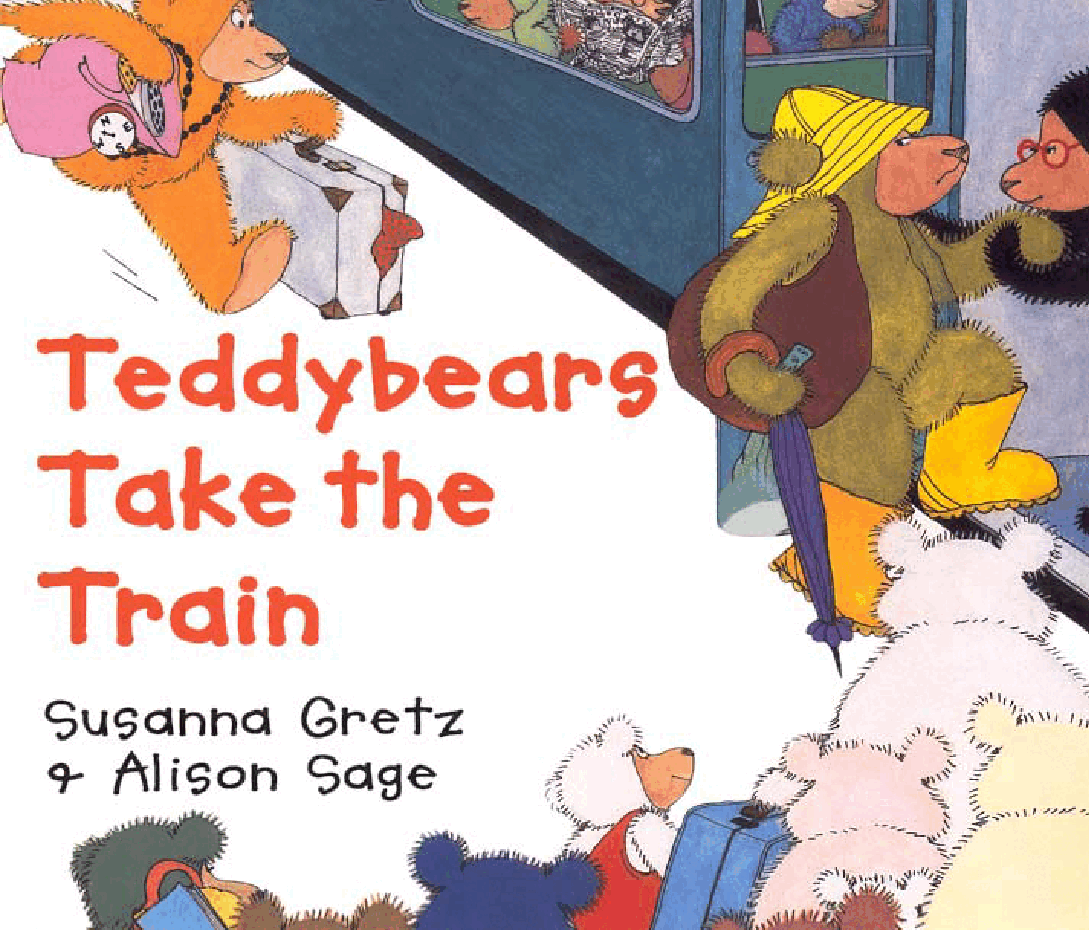 高清彩绘英文原版绘本Teddybears Take  the Train.pdf，第1页预览