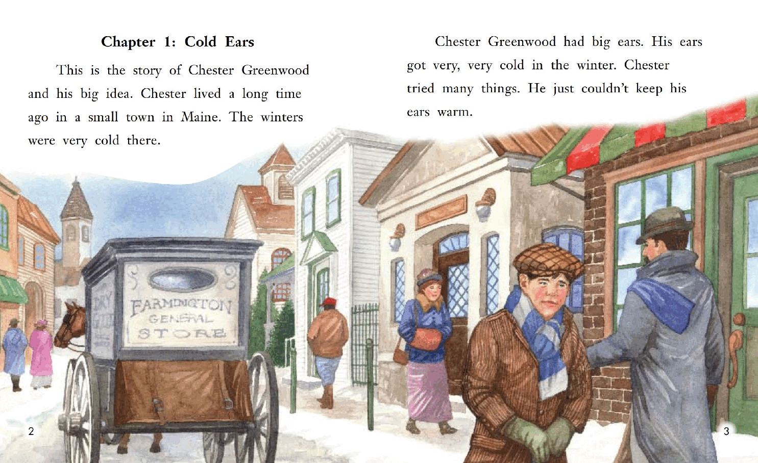英国海尼曼G2级英语启蒙绘本119 Chester Greenwood's Big Idea.pdf,第4页预览