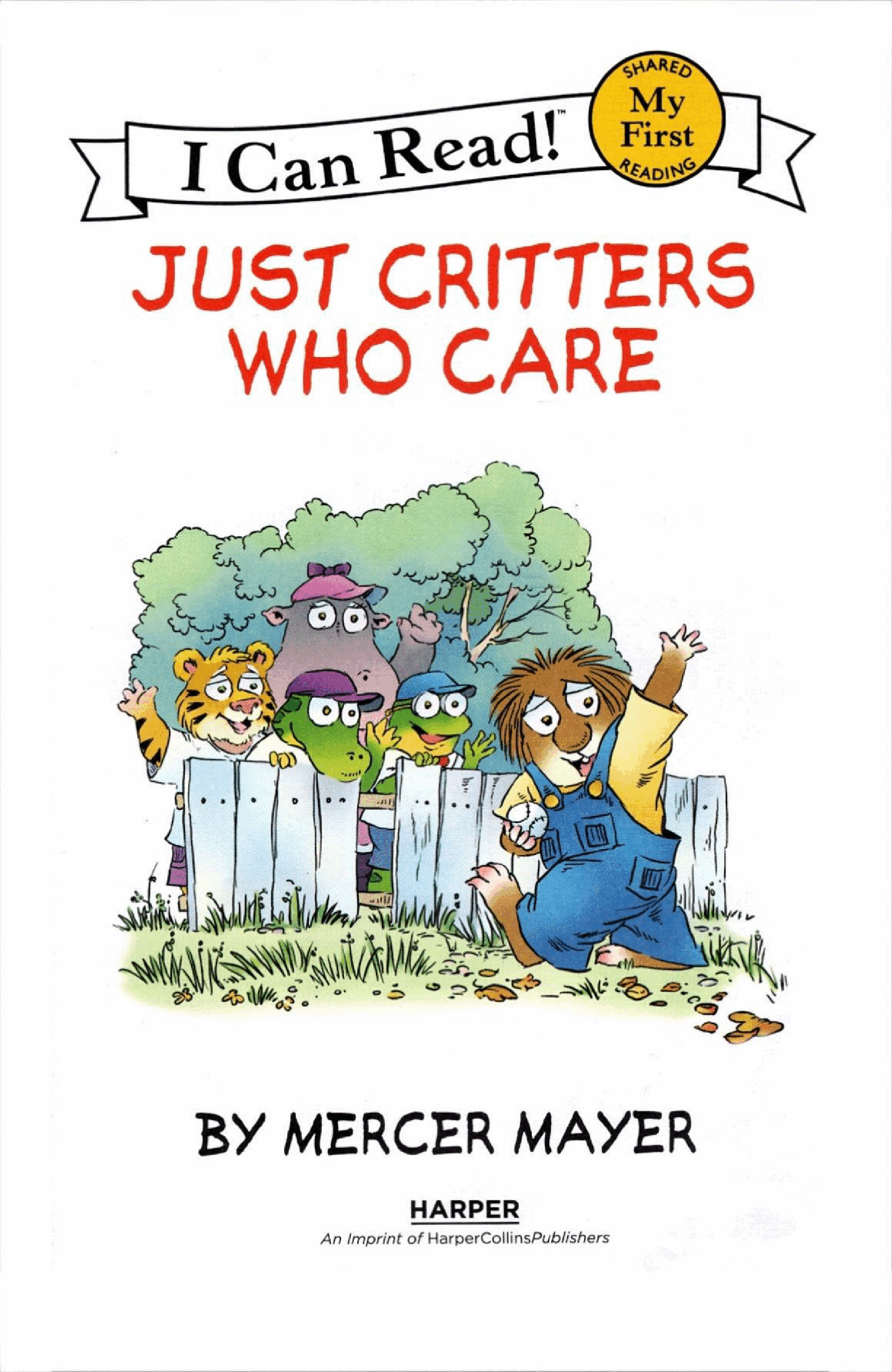 英语绘本小毛人Just Critters Who Care.pdf，第3页预览
