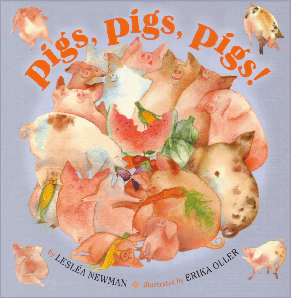 (4-5岁)国外早教机构推荐彩绘英文童书Pigs Pigs Pigs.pdf,第1页预览