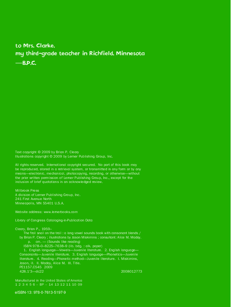 高清彩绘英文原版绘本The Frail Snail on the Trail.pdf,第4页预览