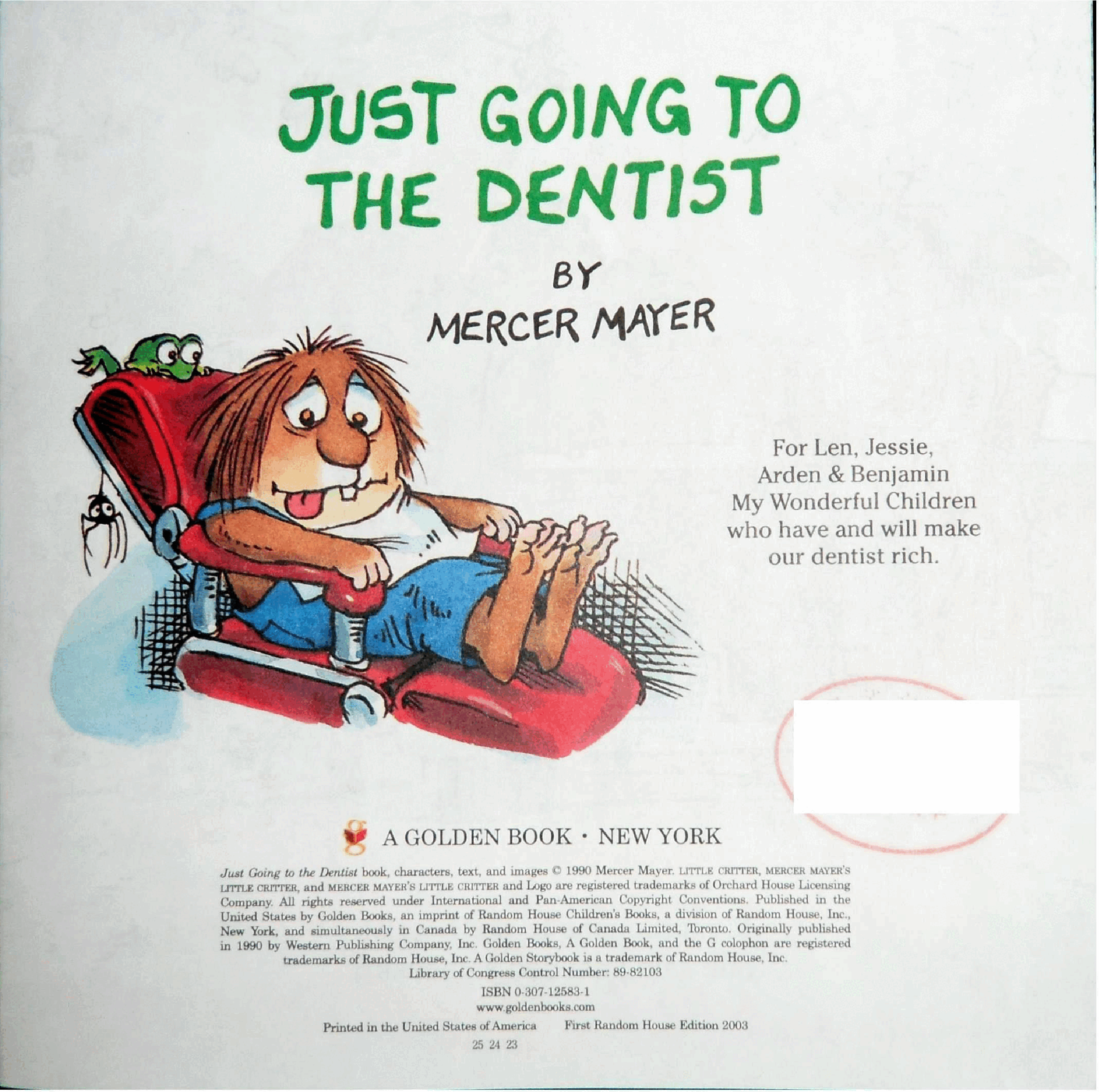 英语绘本小毛人Just Going to the Dentist.pdf，第2页预览